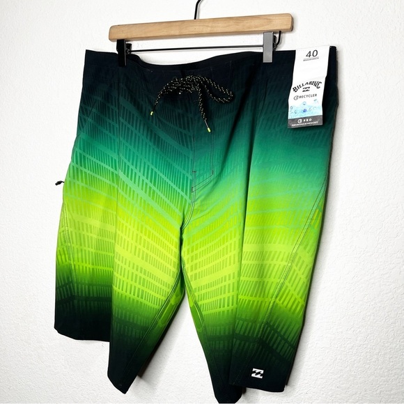 NWT Billabong Fluid Pro Swim Trunks Recycler Boardshorts 20" - Picture 3 of 13